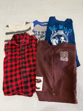Long Sleeve Shirt Lot of 5 Boys Size 3 T Variety of brands